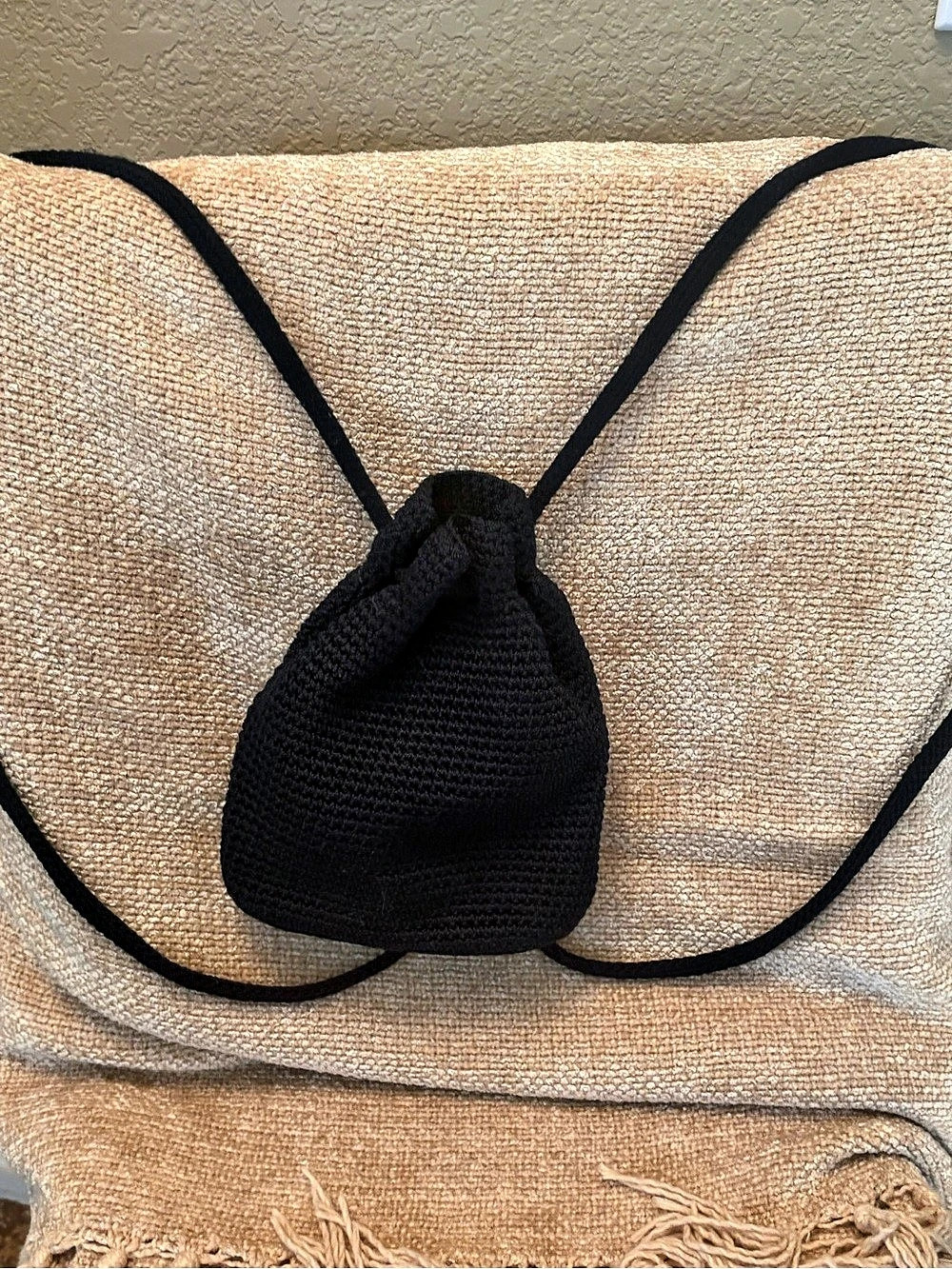 VLS Black Mini Drawstring Bag